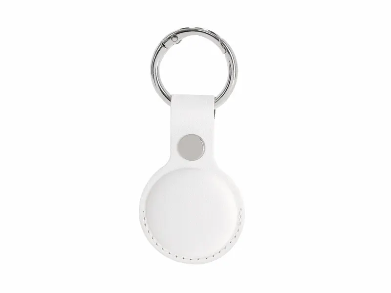 Localizador compatible Brittany con Apple Find My en blanco, vista frontal