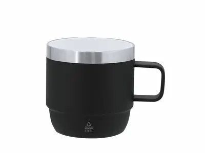Taza de acero reciclado Milayka 180 ml interior cerámico personalizable