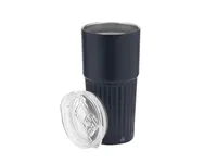 Vaso térmico de acero reciclado Gillan 500 ml biselado de acero inox reciclado, detalle 1