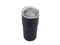 Vaso térmico de acero reciclado Gillan 500 ml biselado de acero inox reciclado, detalle 2