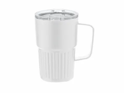 Taza térmica acero reciclado 400 ml biselada personalizable