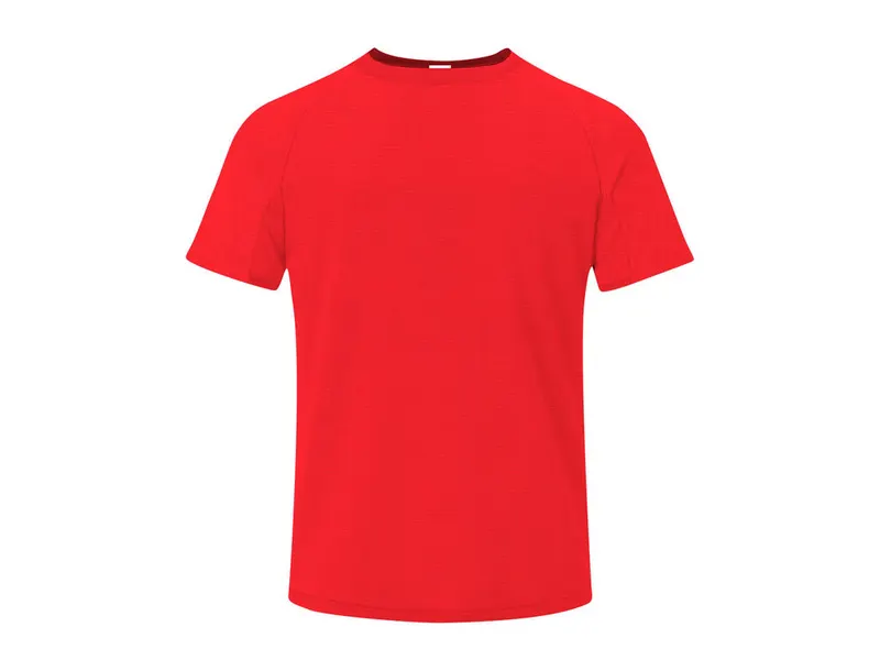 Camiseta técnica waffle Cocker 135 g en rojo de 100% poliéster waffle interlock 135 g/ m2, vista frontal
