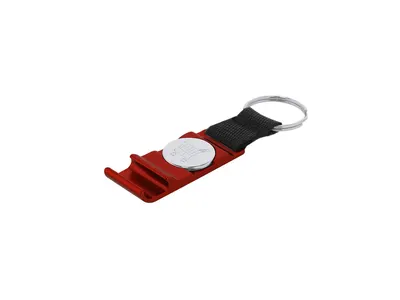 Llavero soporte de móvil con moneda para carro personalizable