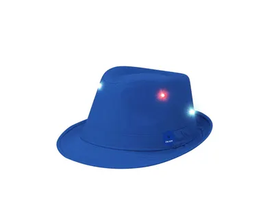 Sombrero de poliéster con luces LED multicolor personalizable