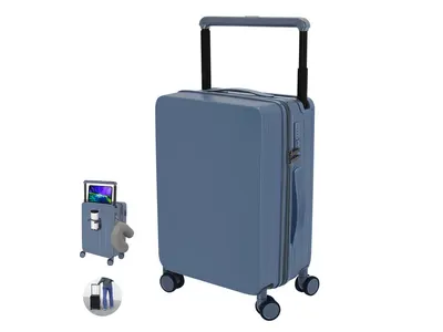 Trolley con soporte para vaso y tablet 4 ruedas personalizable