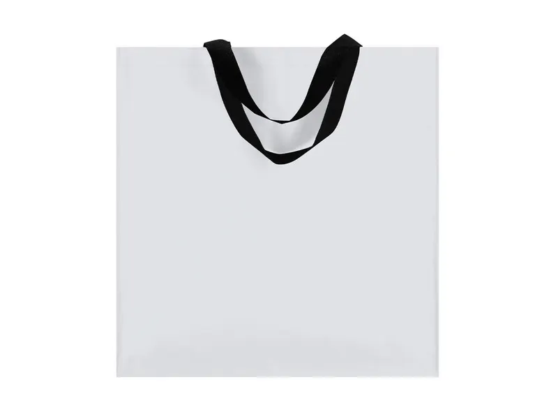 Bolsa de pp woven Rhyker laminado con asas 45 cm en blanco de PP-Woven, vista frontal