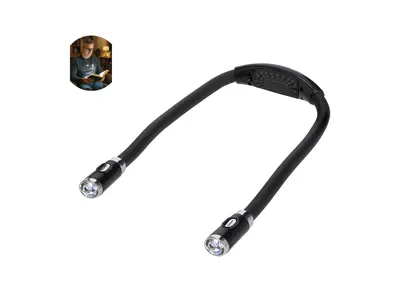 Lámpara flexible de lectura con 4 LED personalizable