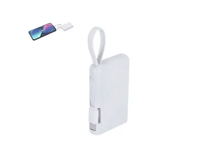 Batería externa compacta Brandin 2.000 mAh tipo C personalizable