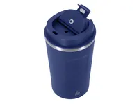 Vaso térmico de acero reciclado Molin 400 ml con pantalla de acero inox reciclado, vista lateral