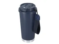 Vaso térmico de acero reciclado Kazont 500 ml con pajita de acero inox reciclado, detalle 1