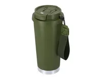 Vaso térmico de acero reciclado Kazont 500 ml con pajita de acero inox reciclado, detalle 4
