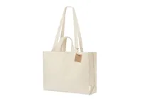 Bolsa de algodón reciclado Oryan 150 g con doble asa de algodón reciclado 150 g/ m2, detalle 1