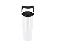Vaso térmico de acero reciclado Chalmer 900 ml con asa de acero inox reciclado, detalle 7