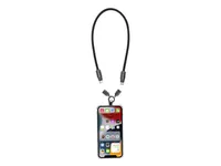 Lanyard Micers con cable de carga tipo C 60 W de poliéster, detalle 1