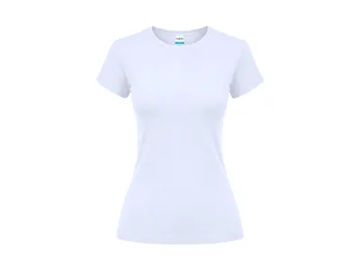 Camiseta de algodón Epika 150 g mujer en blanco personalizable