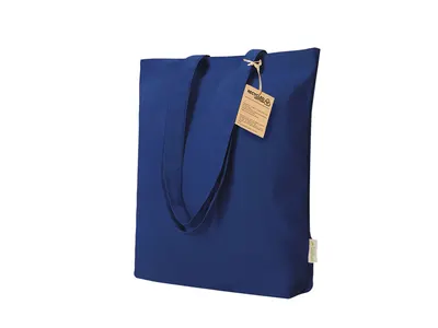 Bolsa de canvas orgánico Enarak 270 g con fuelle personalizable