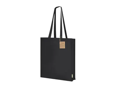 Bolsa de algodón orgánico Noban 220 g con fuelle personalizable