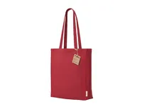 Bolsa de algodón orgánico Noban 220 g con fuelle de algodón orgánico 220 g/ m2, vista lateral
