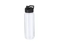 Bidón de RPET Elosok 750 ml con pajita de RPET, vista frontal