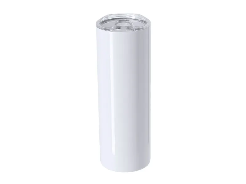 Vaso térmico de acero Mizu sublimable 600 ml en blanco de acero inox, vista frontal