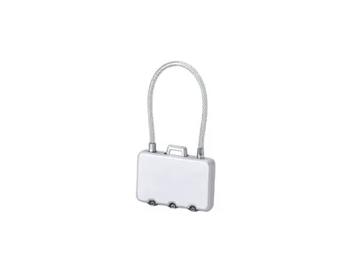 Candado de cable con combinación de 3 dígitos personalizable