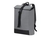Mochila enrollable reflectante de poliéster Nazan 190T de poliéster 190T, vista frontal