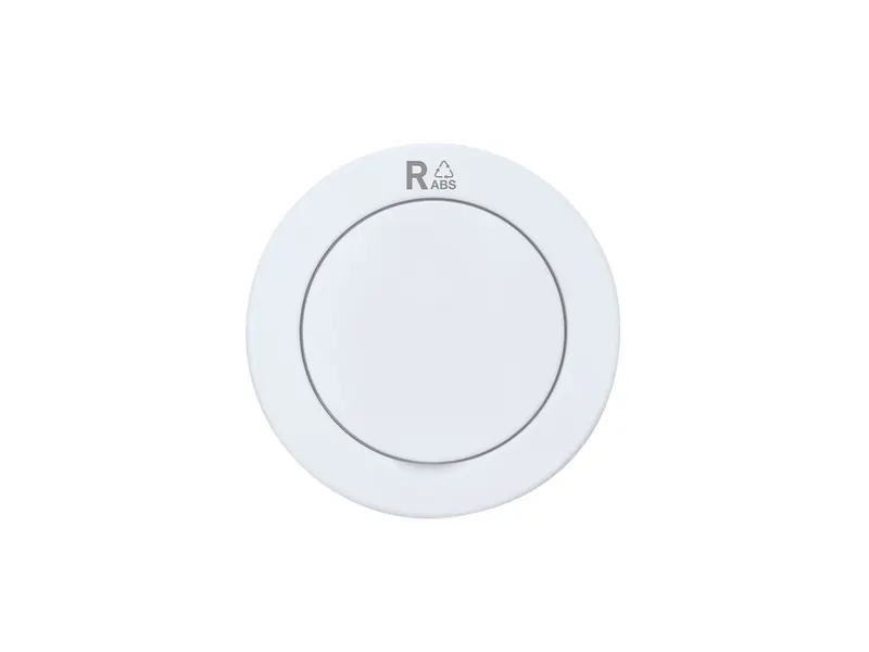 Soporte magnético plegable de ABS reciclado Alecop en blanco de ABS reciclado, vista frontal