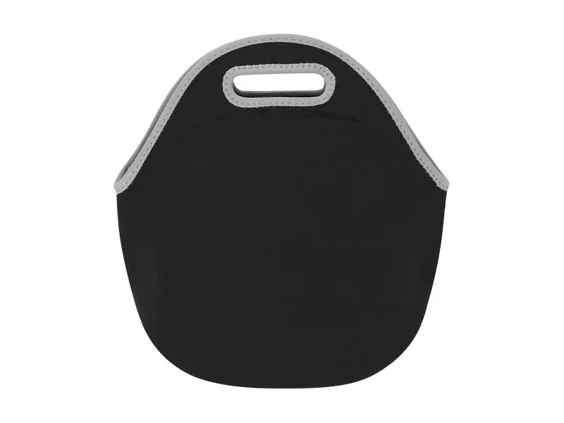 Bolsa nevera de neopreno Fonzor 5 l con cremallera en negro de neopreno, vista frontal