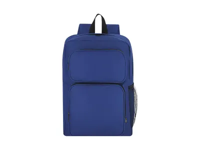 Mochila de RPET Lanwich 600D dos bolsillos frontales malla personalizable