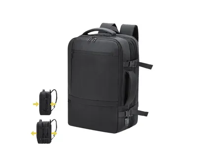 Mochila expandible de viaje PU Forin 17 pulgadas USB personalizable