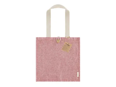 Bolsa de algodón reciclado Brotax 300 g con botón madera personalizable