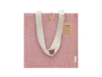 Bolsa de algodón reciclado Brotax 300 g con botón madera de algodón reciclado/ poliéster RPET 300 g/ m2, detalle 3