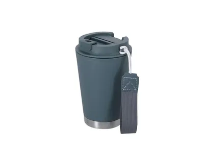 Vaso térmico de acero y PP reciclados Acuma 300 ml con asa personalizable