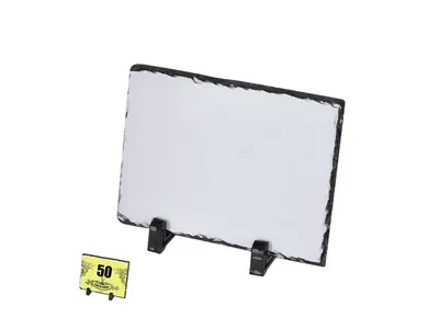 Placa de pizarra para sublimar con soportes ABS personalizable