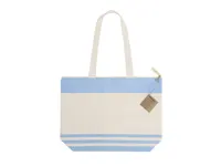 Bolsa de algodón reciclado Tanor 300 g a rayas de algodón reciclado/ poliéster RPET 300 g/ m2, detalle 5