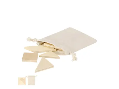 Puzzle de madera Moranex en bolsita de algodón personalizable