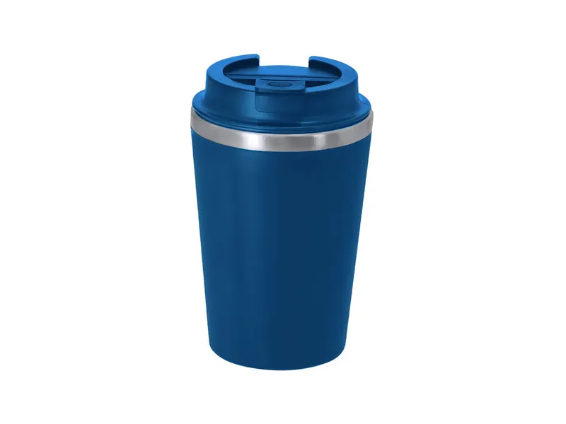 Vaso térmico de PP Relanor e interior de acero 350 ml en marino de PP/ interior acero inox, vista frontal