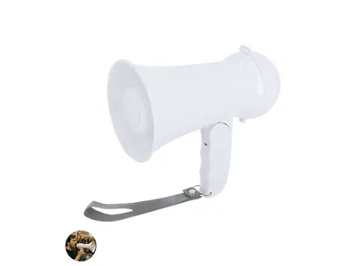 Megáfono plegable Noloen con sirena y grabadora personalizable
