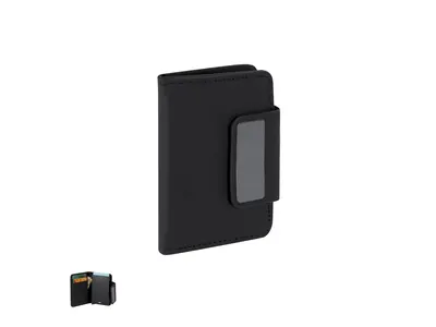 Tarjetero RFID de PU reciclada Marvans para 10 tarjetas personalizable