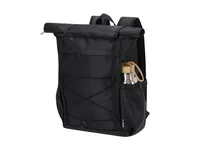 Mochila enrollable de RPET Zanjur 290D portátil 15 pulgadas de poliéster 290D RPET, vista lateral