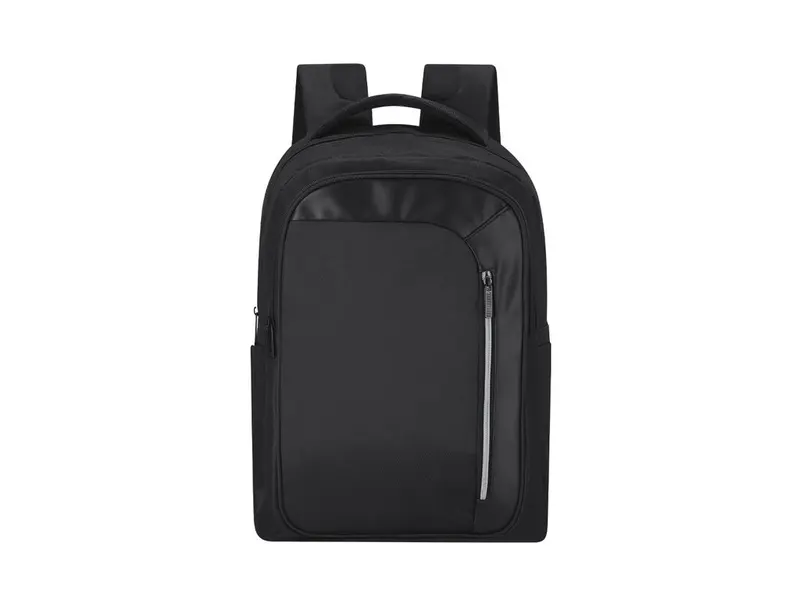 Mochila RFID Divigan 600D tres compartimentos 15 pulgadas en negro de poliéster 600D/ PU, vista frontal