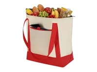 Bolsa nevera non woven Darteli 14 l con fuelle de non-Woven/ aluminio, vista lateral