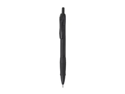 Bolígrafo ABS pulsador empuñadura goma tinta negra personalizable