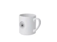 Taza de cerámica mate Tiraan 350 ml círculo en relieve de cerámica, vista frontal