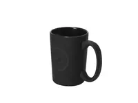 Taza de cerámica Patt 400 ml láser con relieve de cerámica, vista frontal