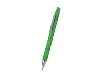 Bolígrafo de aluminio reciclado mate Napiro empuñadura ABS de aluminio reciclado, vista lateral