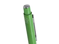 Bolígrafo de aluminio reciclado mate Napiro empuñadura ABS de aluminio reciclado, detalle 2