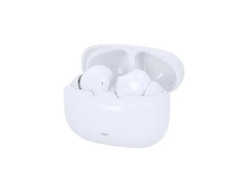 Auriculares traductores en Cuita 133 idiomas en blanco, vista frontal