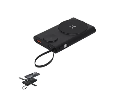 Batería magnética Barian 10.000 mAh de ABS reciclado personalizable