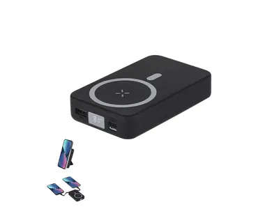 Batería magnética Granzax 10.000 mAh con soporte vertical personalizable